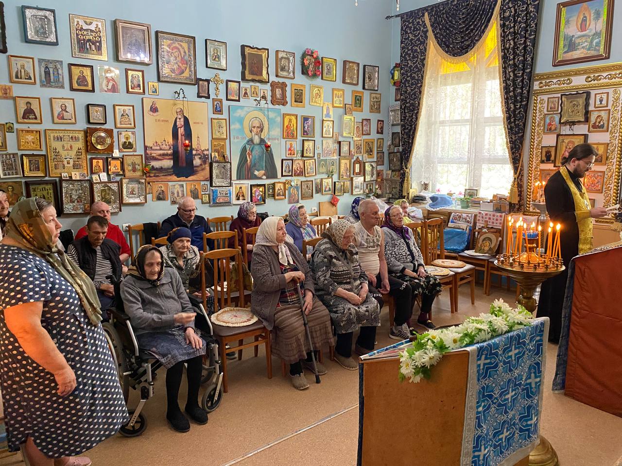 Благочинный Казанского мужского монастыря города Тамбова иеромонах Зосима (Клинков) посетил Тамбовский дом-интернат для ветеранов войны и труда